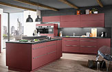 Küche Easytouch - Dunkles Grafit, feine Aluminium-Rahmen und edles Glas - Küchenland Auer